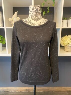 Lululemon Black Speckled Long-Sleeve Women's Top Size XS